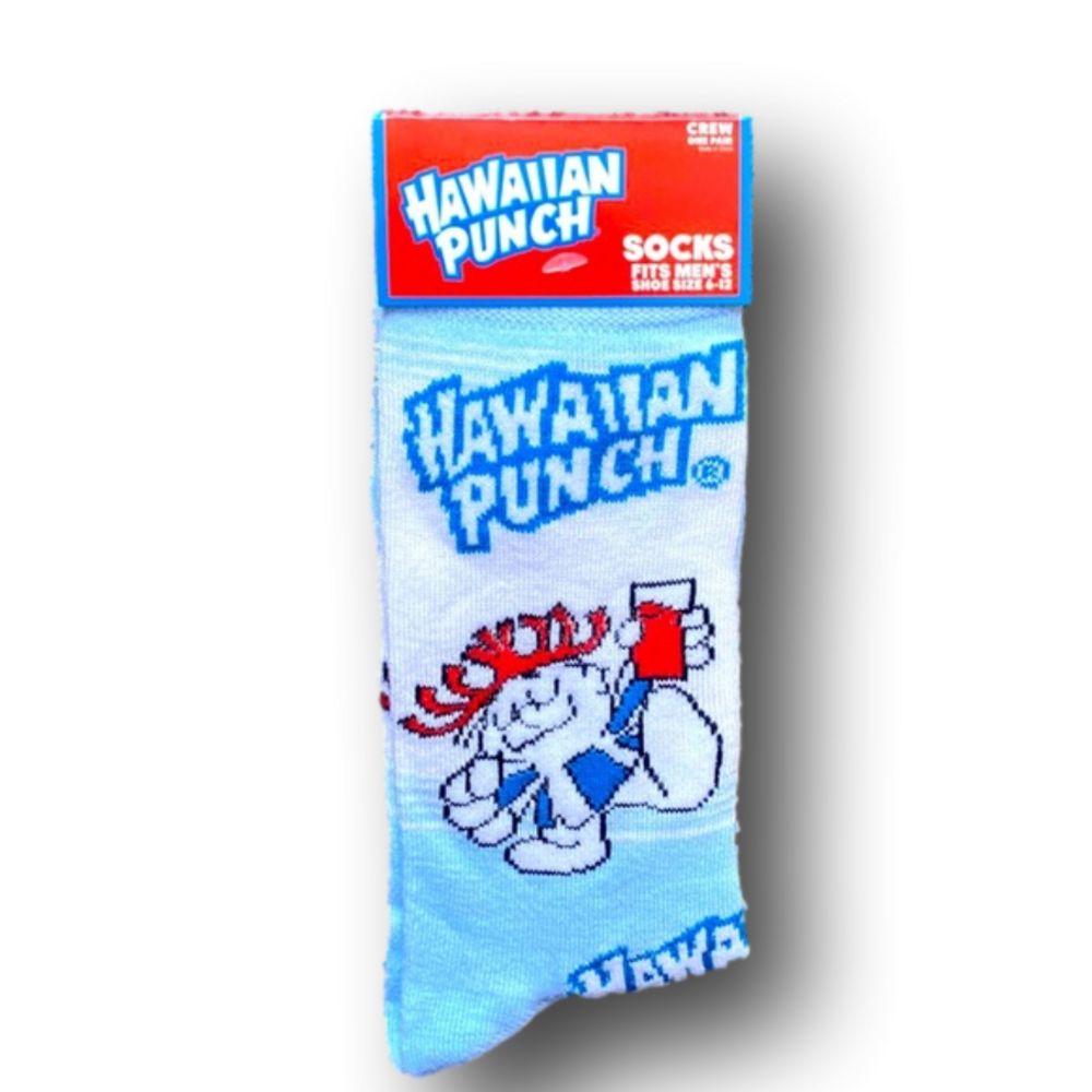 3/$20 Hawaiian Punch Retro Juice Drink Funny Novelty Crew Socks - NWT
